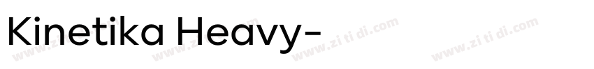 Kinetika Heavy字体转换